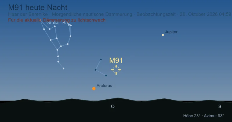 M91 heute Nacht