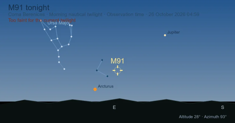 M91 tonight