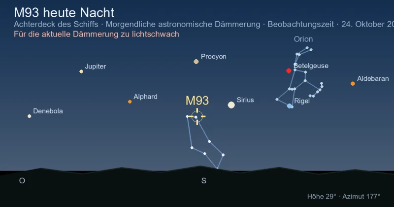 M93 heute Nacht