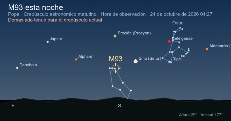 M93 esta noche