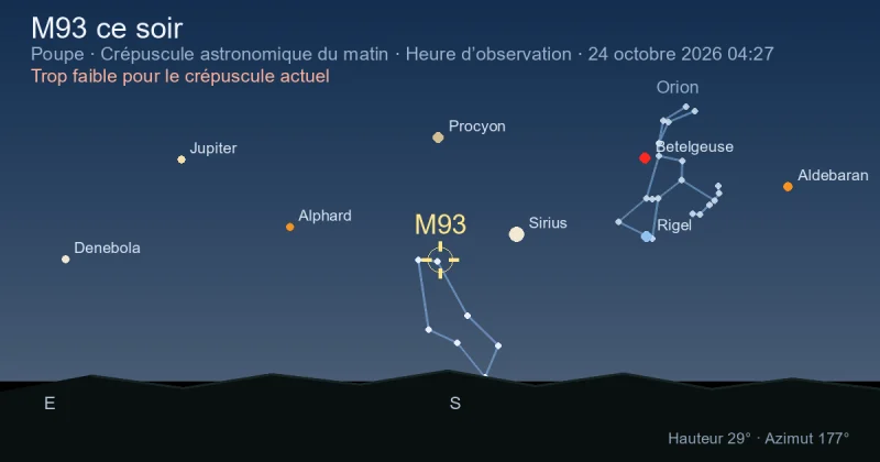 M93 ce soir