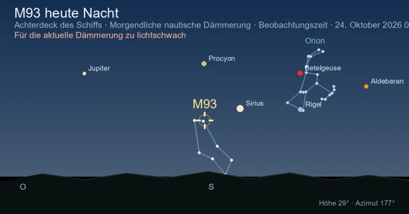 M93 heute Nacht