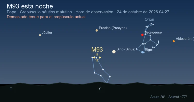 M93 esta noche