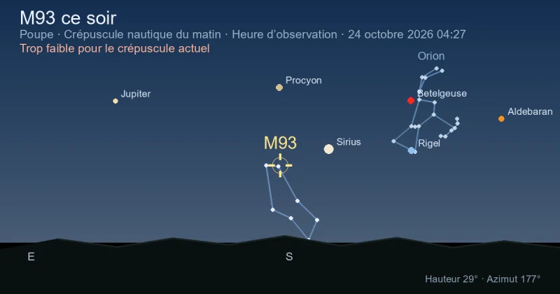 M93 ce soir