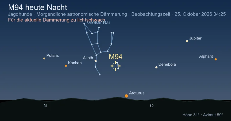 M94 heute Nacht