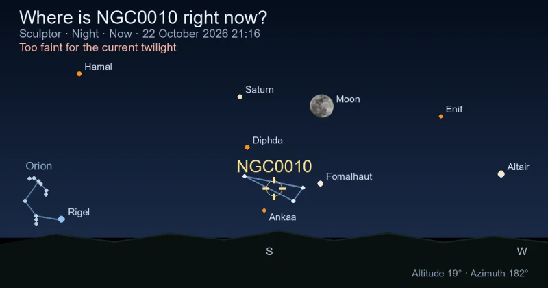 Where is NGC0010 right now?