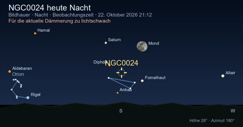 NGC0024 heute Nacht