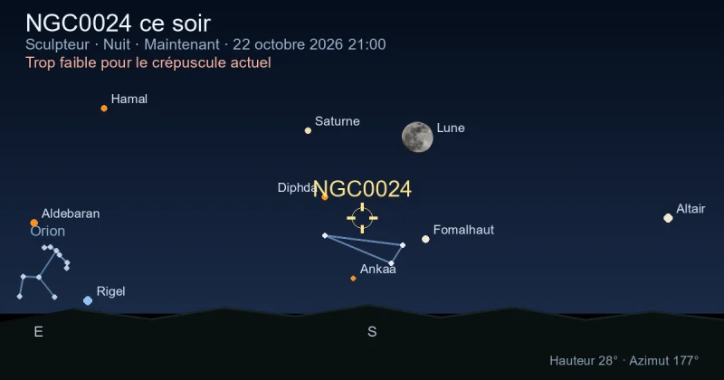 NGC0024 ce soir
