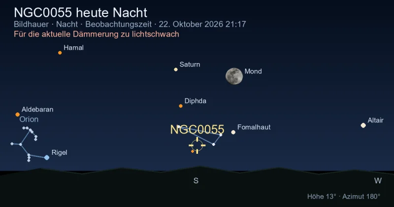 NGC0055 heute Nacht