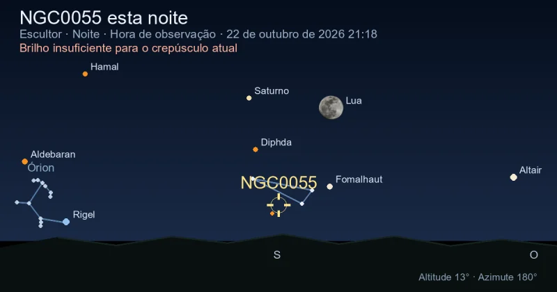 NGC0055 esta noite