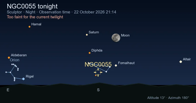 NGC0055 tonight