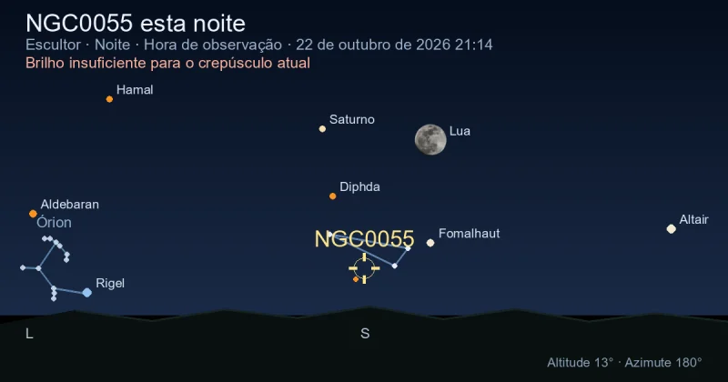 NGC0055 esta noite