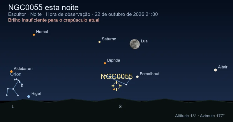 NGC0055 esta noite