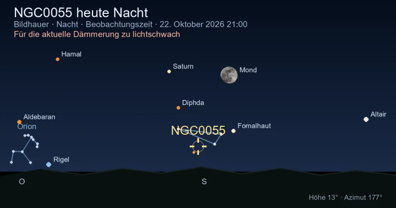 NGC0055 heute Nacht