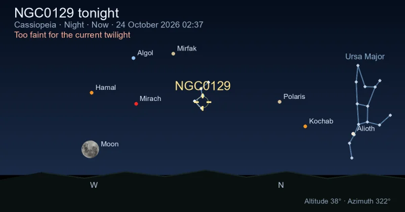 NGC0129 tonight