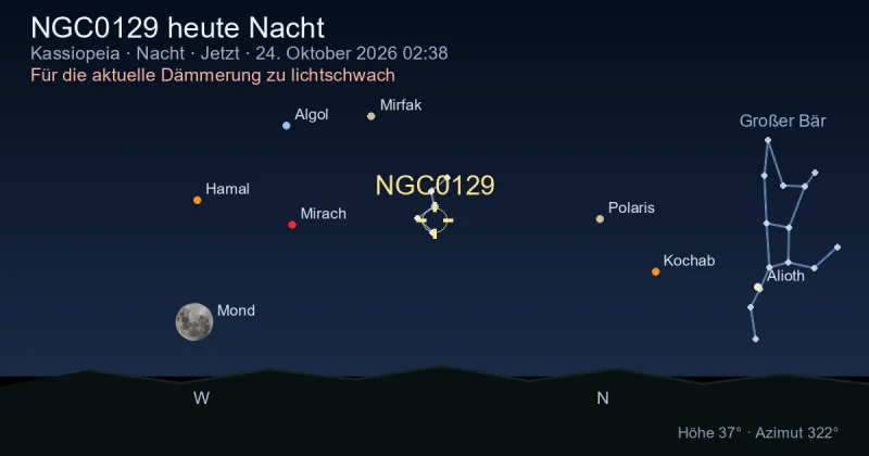 NGC0129 heute Nacht