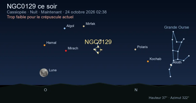 NGC0129 ce soir
