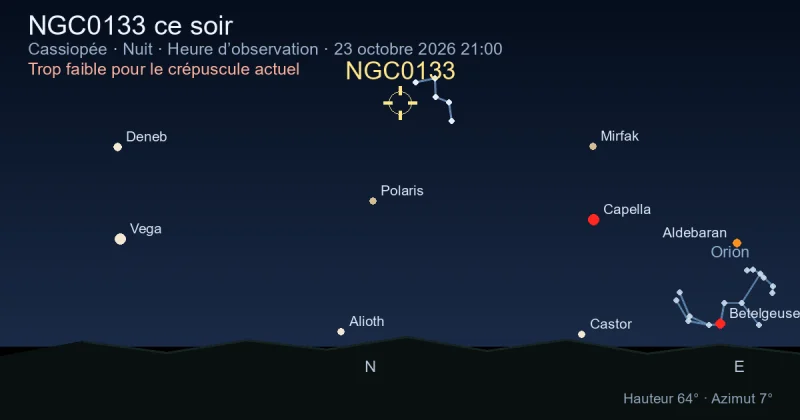 NGC0133 ce soir