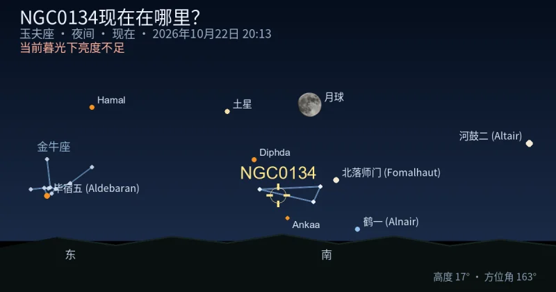 NGC0134现在在哪里?