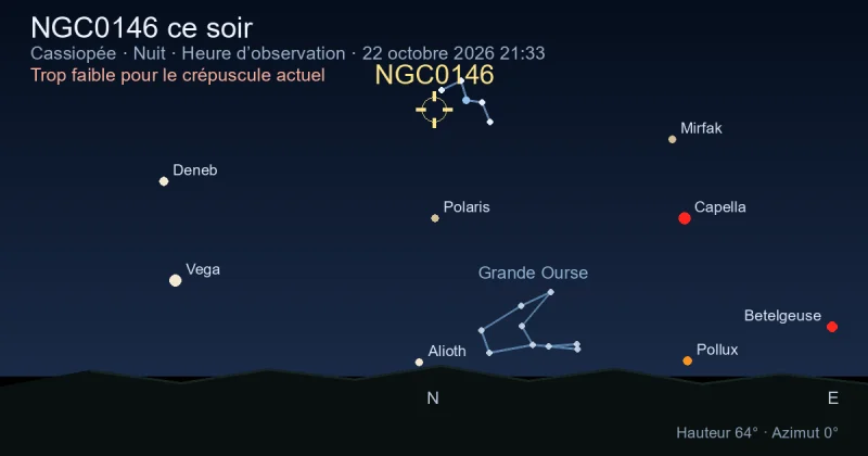 NGC0146 ce soir