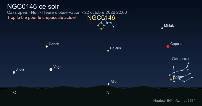 NGC0146 ce soir
