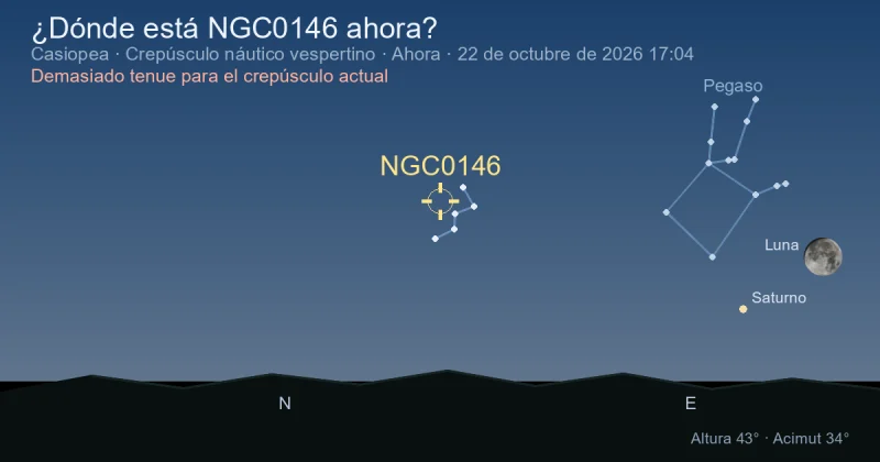 ¿Dónde está NGC0146 ahora?