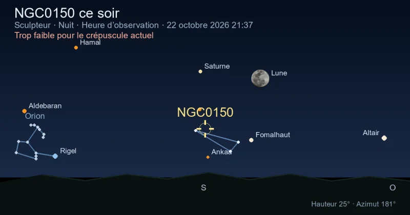NGC0150 ce soir