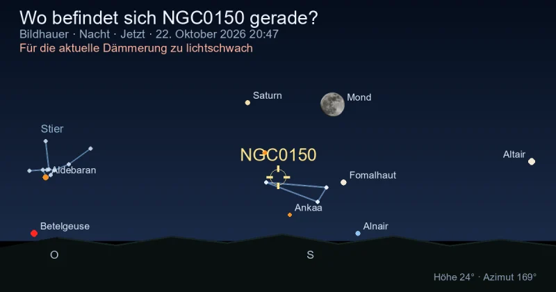 Wo befindet sich NGC0150 gerade?