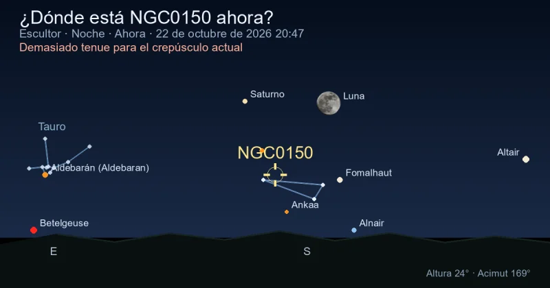 ¿Dónde está NGC0150 ahora?