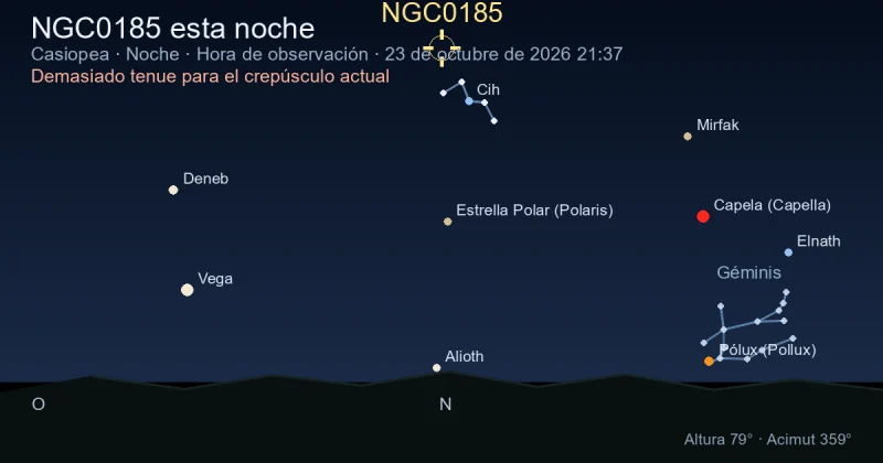 NGC0185 esta noche