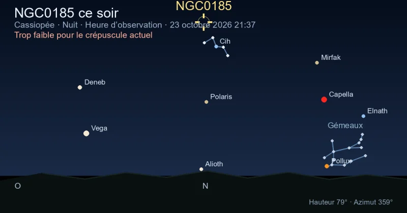 NGC0185 ce soir