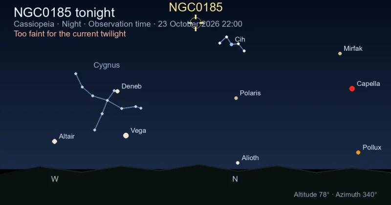 NGC0185 tonight