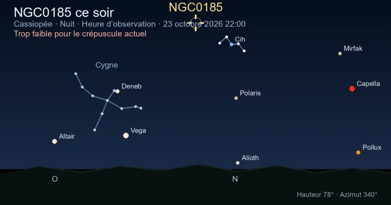 NGC0185 ce soir