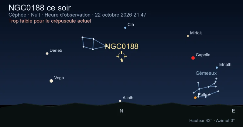 NGC0188 ce soir