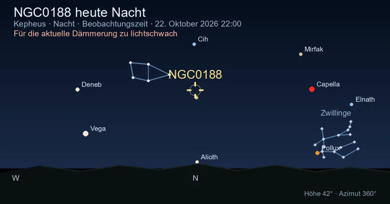 NGC0188 heute Nacht