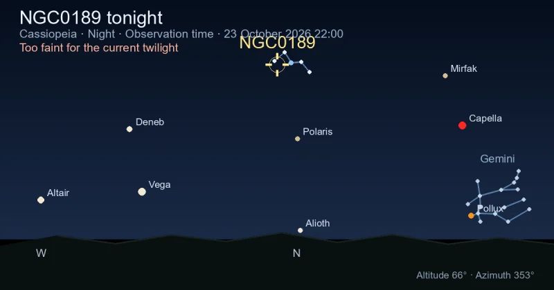NGC0189 tonight