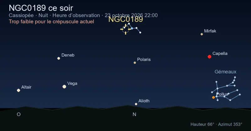 NGC0189 ce soir