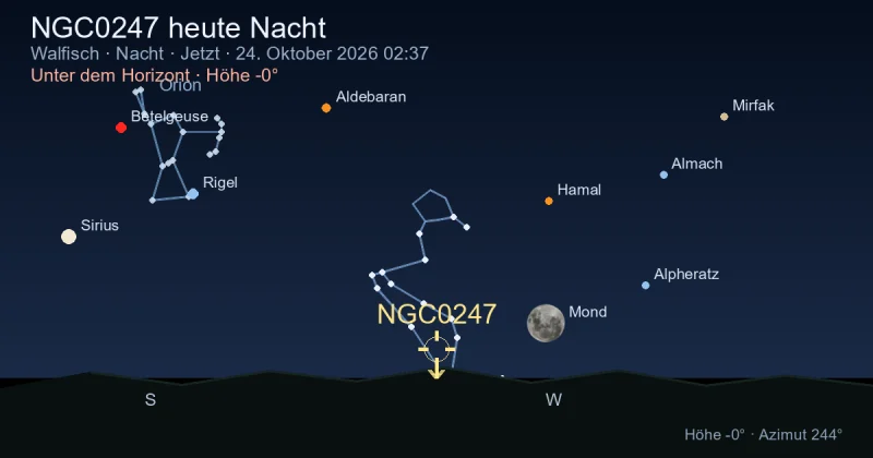 NGC0247 heute Nacht