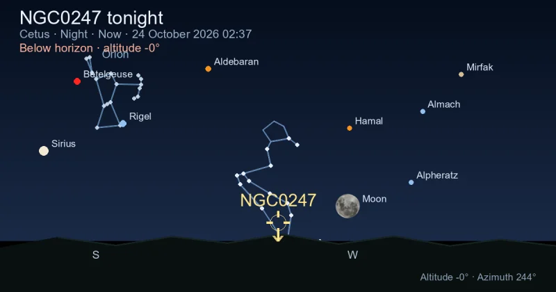 NGC0247 tonight