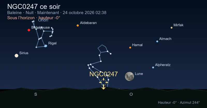 NGC0247 ce soir