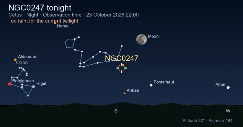 NGC0247 tonight