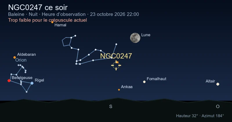 NGC0247 ce soir
