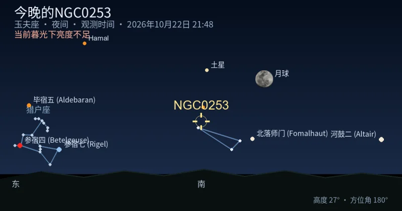 今晚的NGC0253