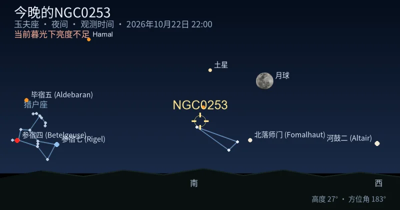 今晚的NGC0253