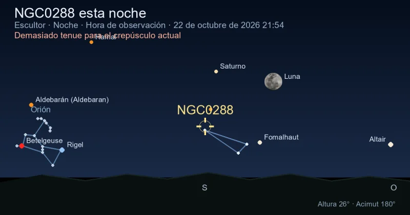 NGC0288 esta noche