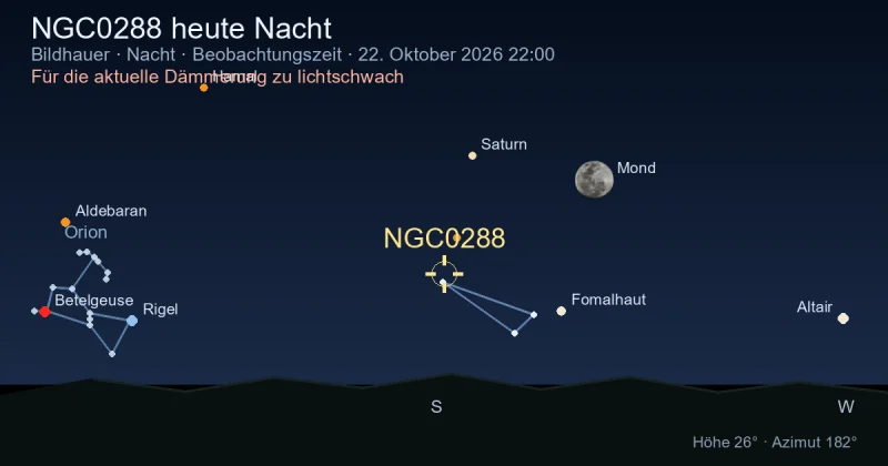 NGC0288 heute Nacht