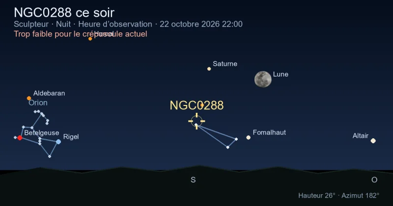 NGC0288 ce soir
