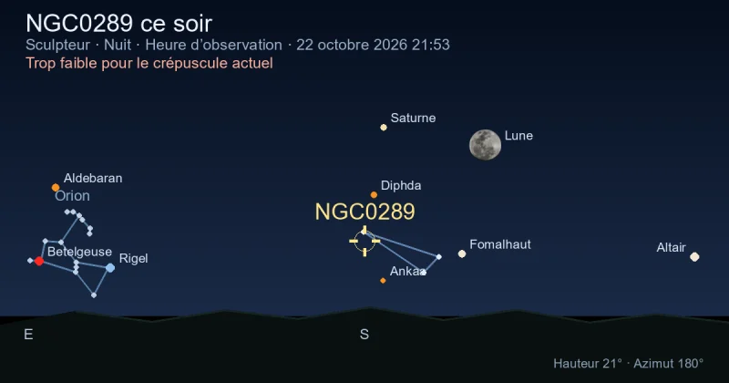 NGC0289 ce soir