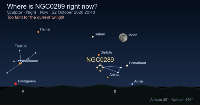 Where is NGC0289 right now?