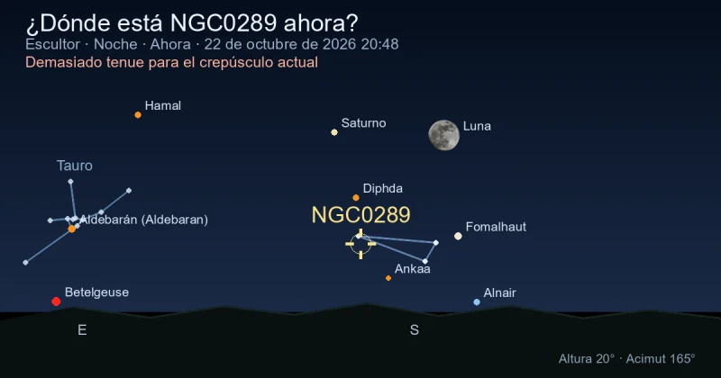 ¿Dónde está NGC0289 ahora?